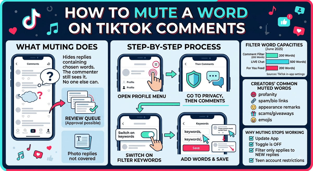 How to Mute a Word on TikTok Comments