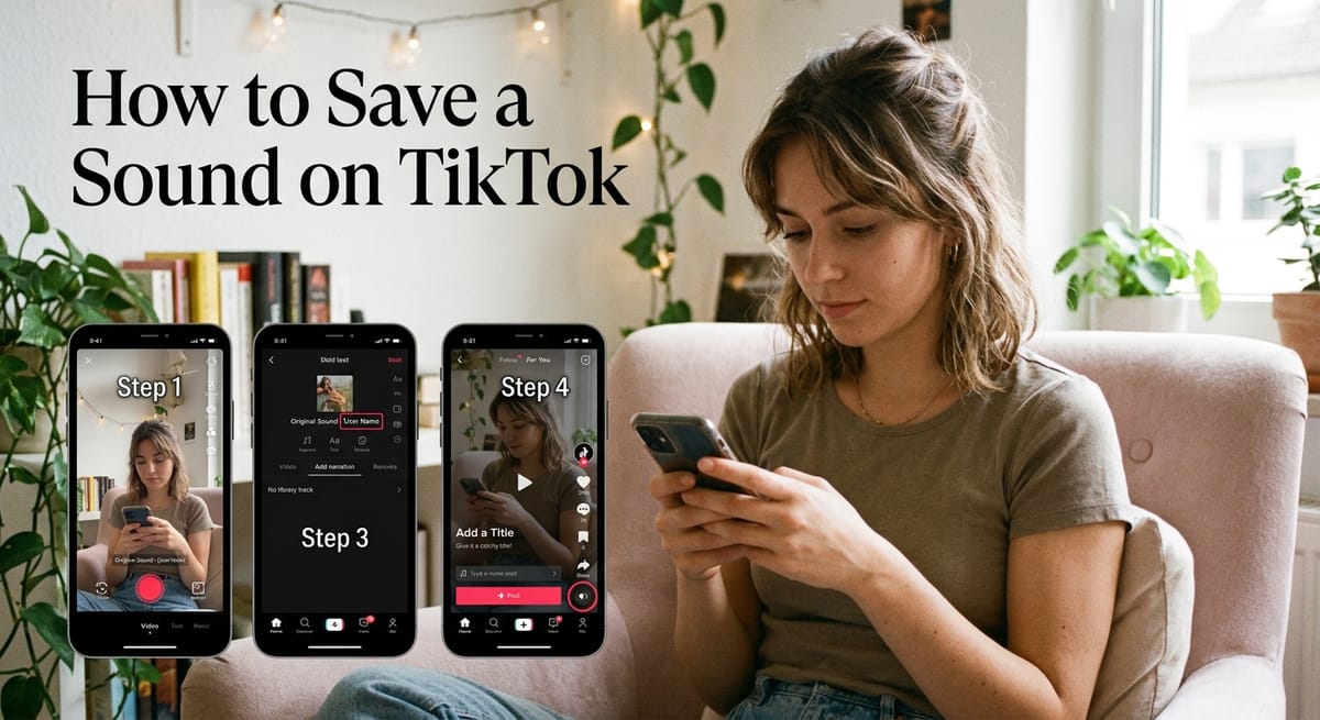 How to Save a Sound on TikTok?