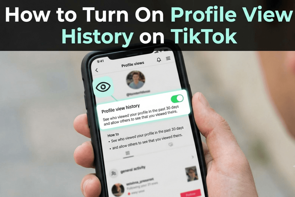 How to Turn On Profile View History on TikTok
