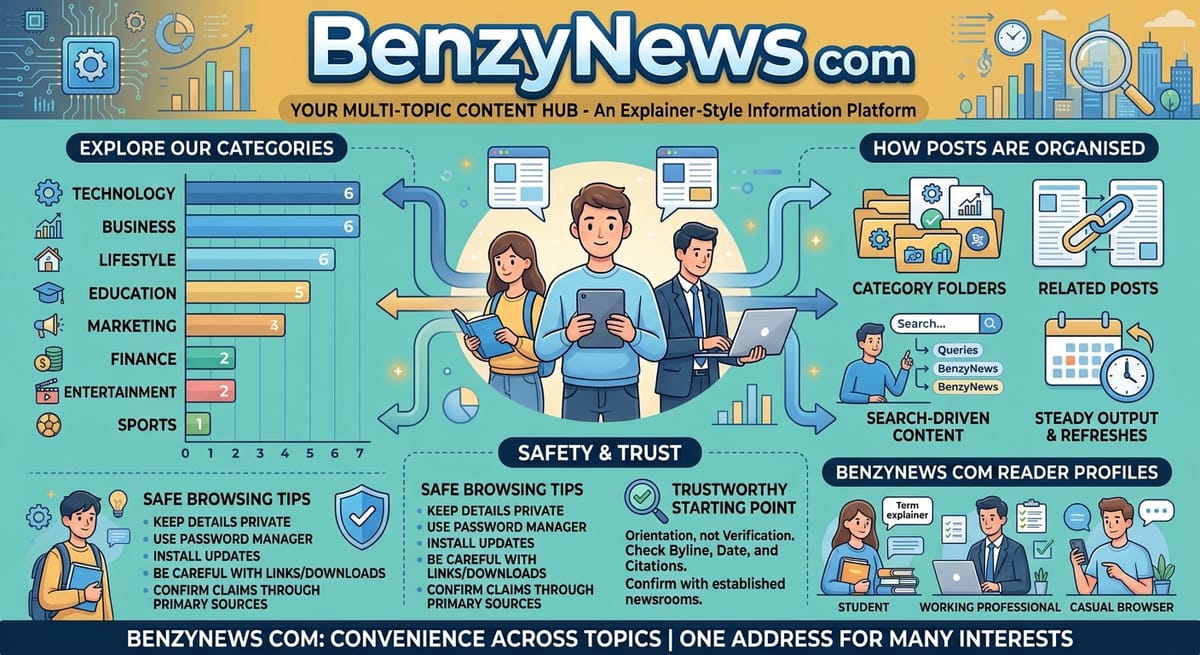 BenzyNews com Features, Security, Reliability, and What Readers Find There