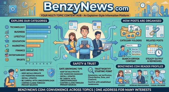 BenzyNews com Features, Security, Reliability, and What Readers Find There