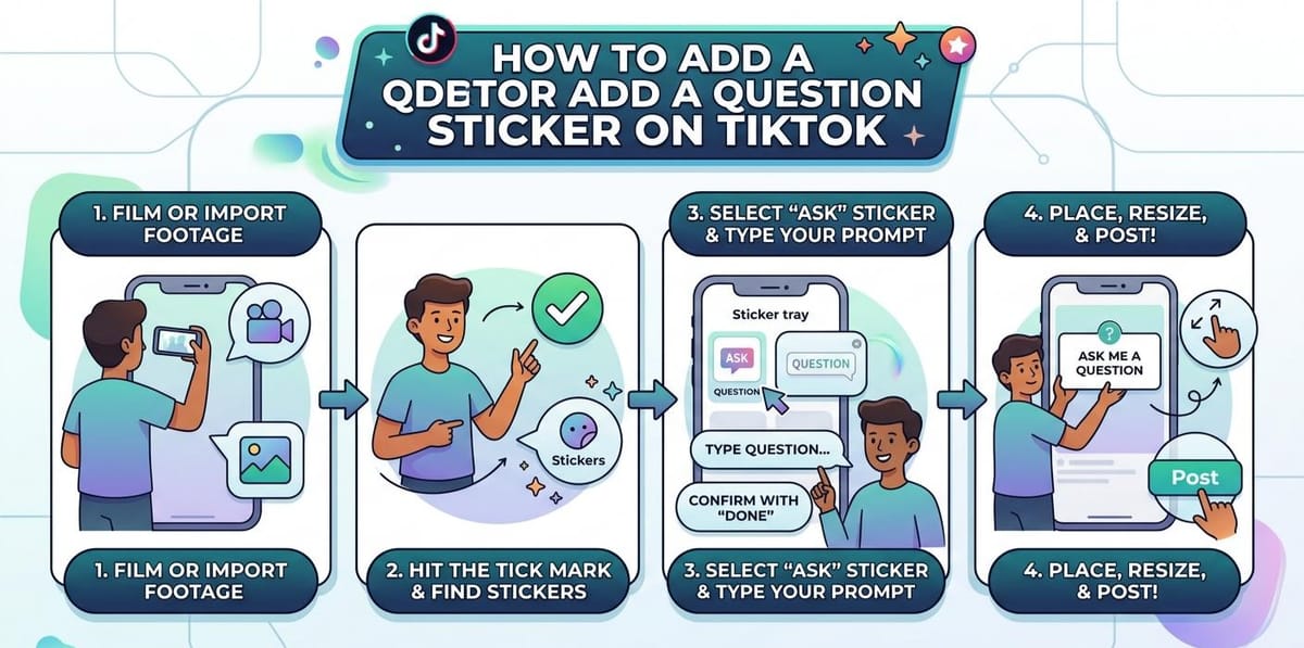 How To Add A Question Sticker On Tiktok?