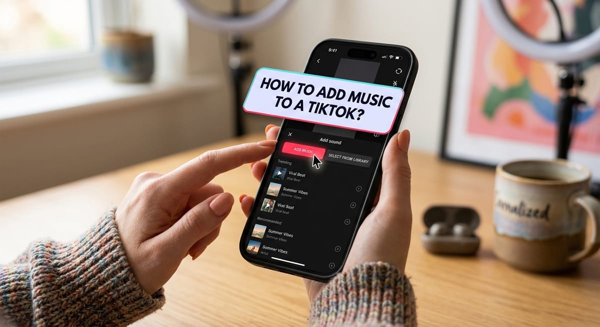 How To Add Music To A TikTok?