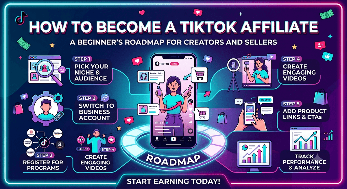 How to Become a TikTok Affiliate in 2026 A Beginner's Roadmap for Creators and Sellers