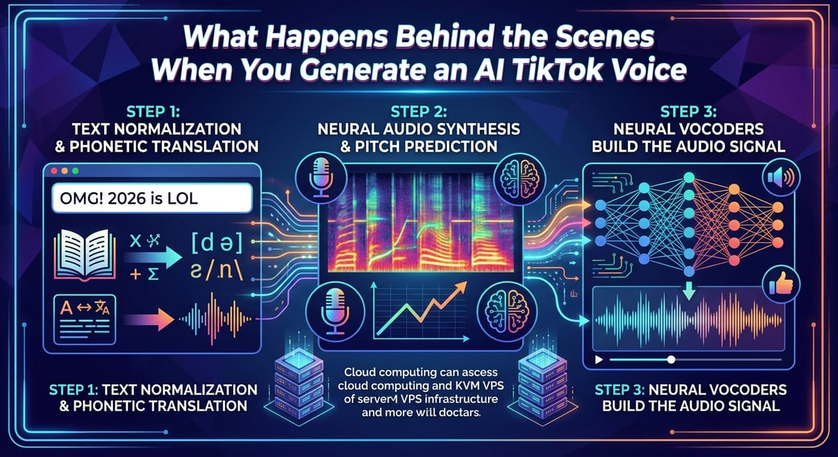 What Happens Behind the Scenes When You Generate an AI TikTok Voice