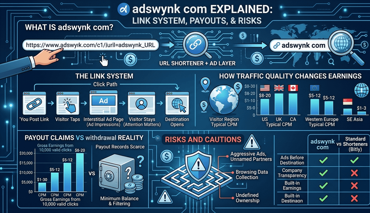 adswynk com Explained The Link System, the Payout Claims, and the Risks