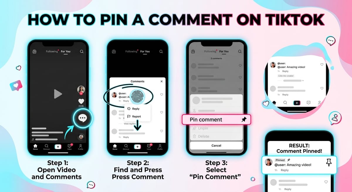 How to Pin a Comment on TikTok?