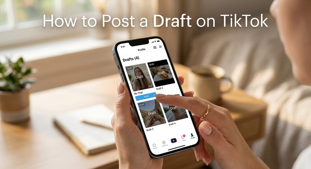 How to Post a Draft on TikTok?