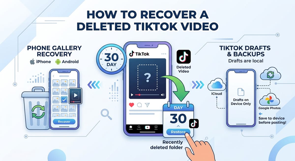 How to Recover a Deleted TikTok Video?