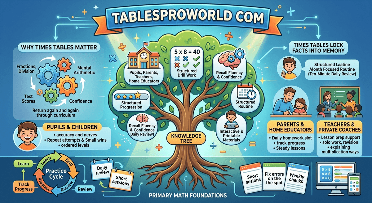 Tablesproworld com Guide to Times Table Practice in 2026
